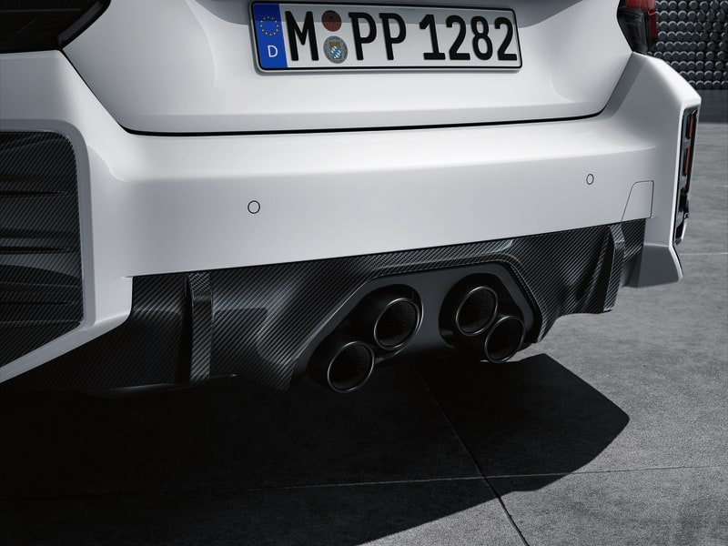 Титановая выхлопная система с заслонкой M Performance для BMW M2 G87, оригинал — фото 1