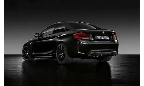 Насадка выхлопной трубы чёрный хром для BMW M2 F87, 1 штука, оригинал — фото 1