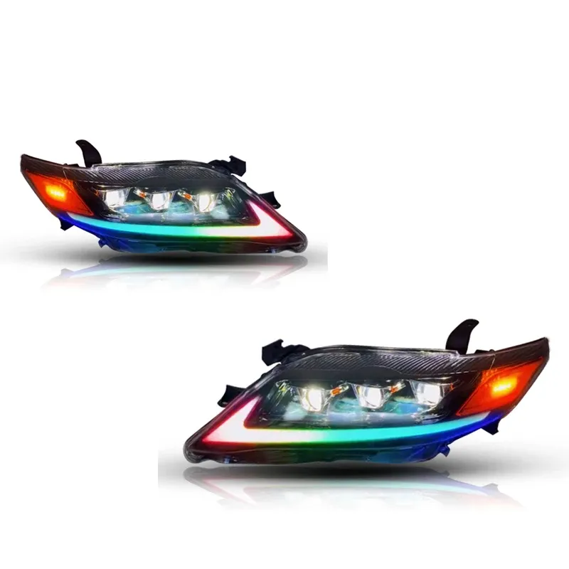 Фары передние LED с ходовыми огнями для Toyota Camry (2009-2011, США), комплект, комплект, FT Carlight Carlight — фото 6