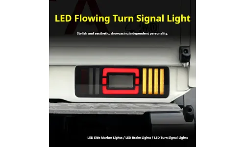 Задние LED-фонари динамический поворотник для Toyota Land Cruiser 70 (2007-2024), комплект, комплект, FT Carlight Carlight — фото 3