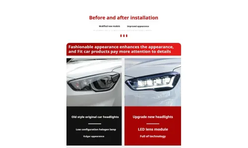 Фары передние LED с ходовыми огнями для Hyundai IX35 (2018-2020), комплект, комплект, FT Carlight Carlight — фото 7