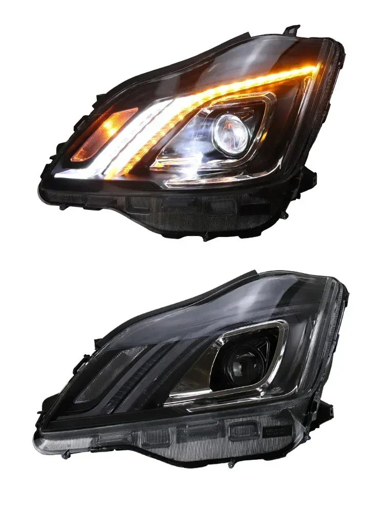 Фары передние LED с ходовыми огнями для Toyota Crown (2003-2009), комплект, FT Carlight — фото 5