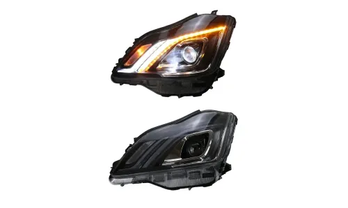 Фары передние LED с ходовыми огнями для Toyota Crown (2003-2009), комплект, FT Carlight — фото 5