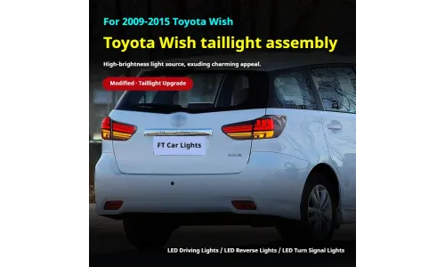 Задние LED-фонари динамический поворотник для Toyota Wish (2009-2015), комплект, комплект, FT Carlight Carlight — фото 5