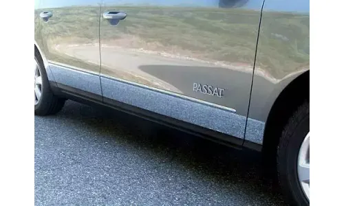 VOLKSWAGEN PASSAT 2006-2010 ХРОМИРОВАННАЯ ОТДЕЛКА КАЧАЮЩЕЙСЯ ПАНЕЛИ ИЗ НЕРЖАВЕЮЩЕЙ СТАЛИ 8 ШТ — фото 1