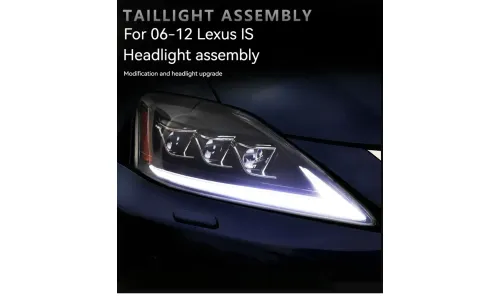 Фары передние LED с ходовыми огнями для Lexus IS (2006-2012), комплект, комплект, FT Carlight Carlight — фото 2