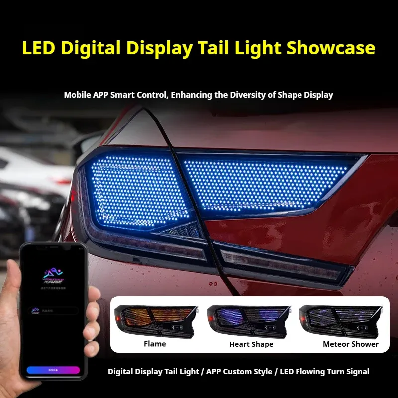 Задние LED-фонари RGB динамический поворотник для Honda Accord 10 (2018-2022), комплект, комплект, FT Carlight Carlight — фото 4
