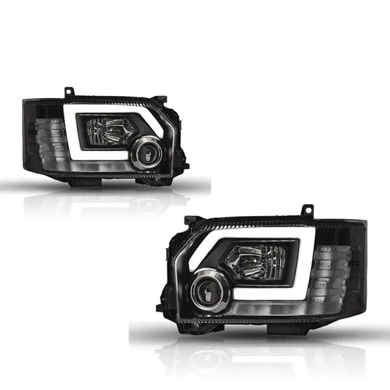 Фары передние LED с ходовыми огнями для Toyota Hiace (2005-2018), комплект, комплект, FT Carlight Carlight — фото 6
