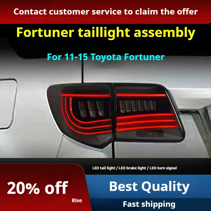 Задние LED-фонари динамический поворотник для Toyota Fortuner (2011-2015), комплект, комплект, FT Carlight Carlight — фото 2