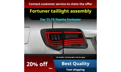Задние LED-фонари динамический поворотник для Toyota Fortuner (2011-2015), комплект, комплект, FT Carlight Carlight — фото 2