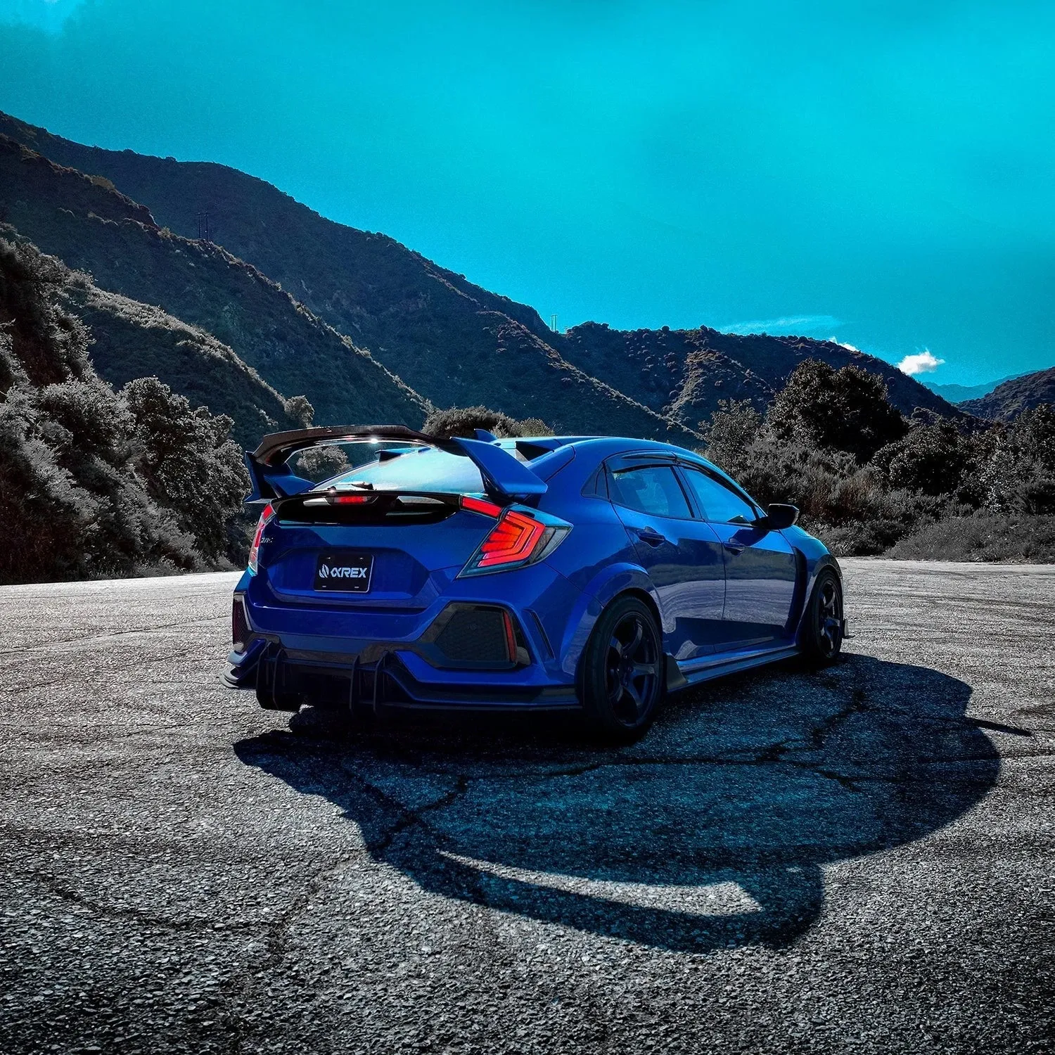 Фонари задние светодиодные Alpha-Black NOVA Prismatic для Civic Hatchback 2016–2021, AlphaRex — фото 3