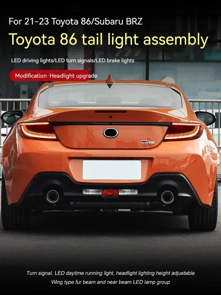 Задние LED-фонари динамический поворотник для Toyota GR86 / Subaru BRZ (2020-2023), комплект, комплект, FT Carlight Carlight — фото 2