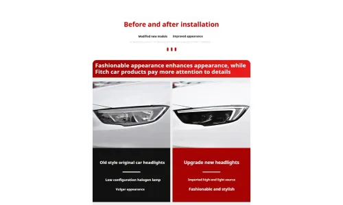 Фары передние LED с ходовыми огнями для Opel Buick Regal (2017-2019), комплект, комплект, FT Carlight Carlight — фото 7