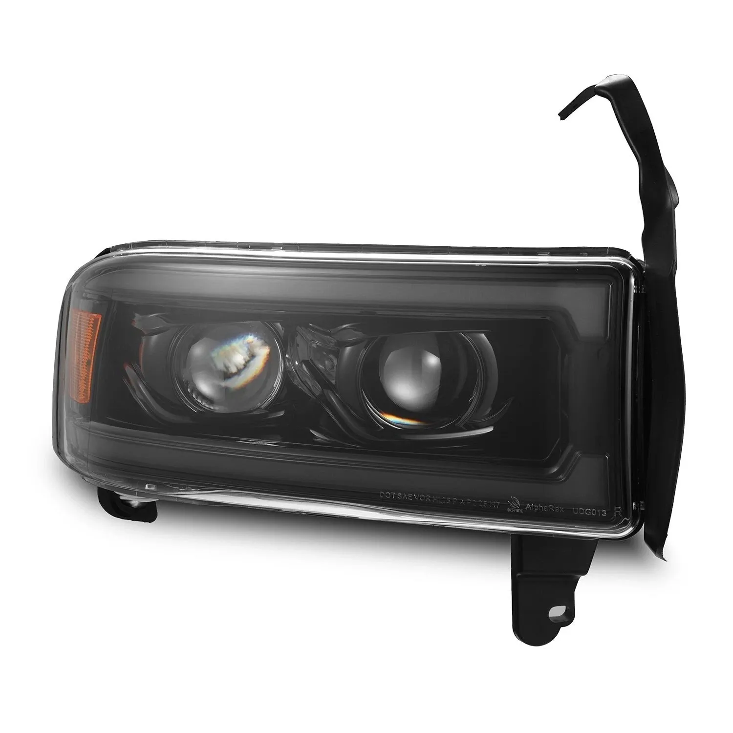 Фары проекторные светодиодные Alpha-Black LUXX для Dodge Ram 1500 1999–2001, AlphaRex — фото 6