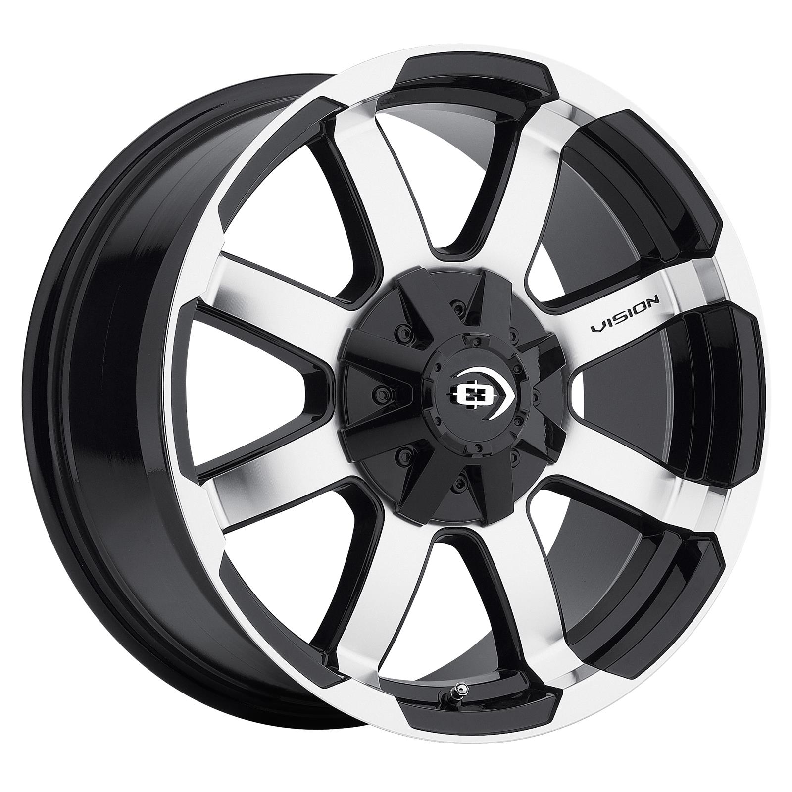 Диск колесный R18x8.5 413 Valor Series Черный Машинированный Vision Wheel — фото 1