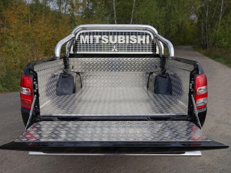 Защитный вкладыш в кузов Mitsubishi L200 2019-, алюминиевый, комплект, ТСС — фото 1
