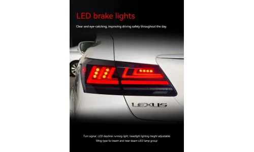 Задние LED-фонари динамический поворотник для Lexus ES (2006-2012), комплект, комплект, FT Carlight Carlight — фото 5
