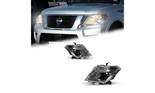 Фары передние LED с ходовыми огнями для Nissan Patrol Y62 (2012-2019), комплект, комплект, FT Carlight Carlight — фото 1