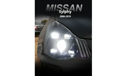 Фары передние LED с ходовыми огнями для Nissan Sylphy/Sentra (2006-2019), комплект, комплект, FT Carlight Carlight — фото 3