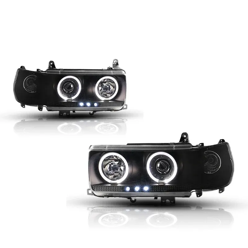 Фары передние LED с ходовыми огнями для Toyota Land Cruiser FJ80 (1997-2007), комплект, комплект, FT Carlight Carlight — фото 6