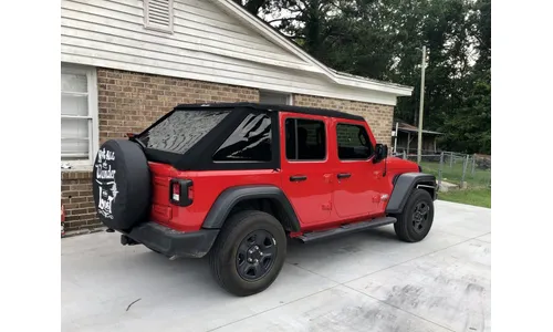 Крыша Jeep Wrangler JL 4D, мягкая, складная, материал Black Twill, Bestop — фото 6