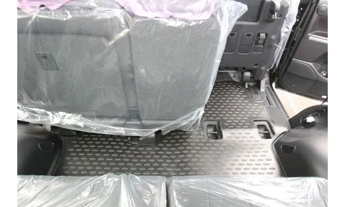 Коврики в салон TOYOTA Land Cruiser 200, 2012-2015 4 шт. (полиуретан,серые) / Тойота Ленд крузер — фото 2