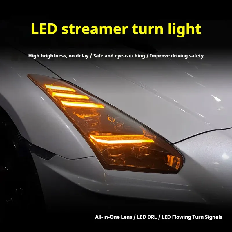 Фары передние LED с ходовыми огнями для Nissan GT-R R35 (2007-2023), комплект, комплект, FT Carlight Carlight — фото 3