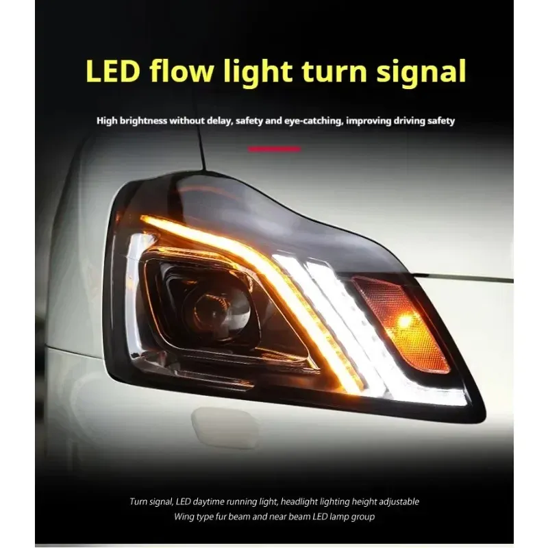 Фары передние LED с ходовыми огнями для Toyota Crown (2003-2009), комплект, FT Carlight — фото 2