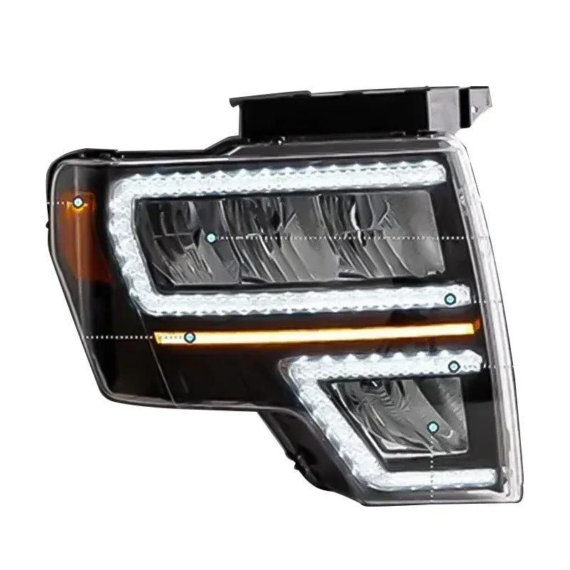 Фары передние LED с ходовыми огнями для Ford Raptor F-150 (2009-2014), комплект, комплект, FT Carlight Carlight — фото 6