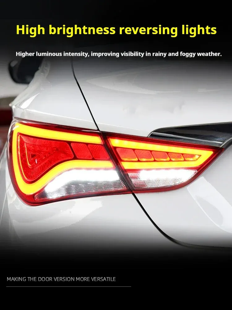 Задние LED-фонари динамический поворотник для Hyundai Sonata (2011-2015), комплект, комплект, FT Carlight Carlight — фото 5