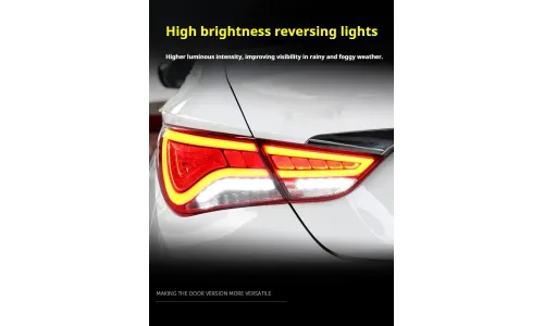 Задние LED-фонари динамический поворотник для Hyundai Sonata (2011-2015), комплект, комплект, FT Carlight Carlight — фото 5