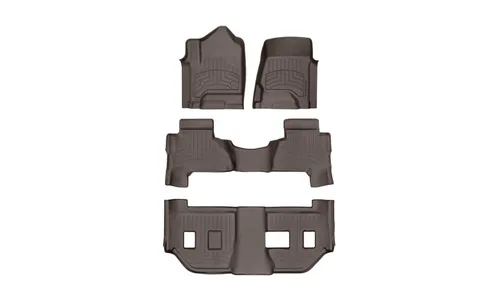 Ковры салона Floorliners HP, 1-2-3 ряд Cadillac Escalade ESV 2015-2020, какао, Weathertech — фото 1