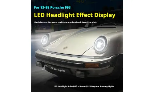 Фары передние LED с ходовыми огнями для Porsche 993 (1993-1998), комплект, комплект, FT Carlight Carlight — фото 5