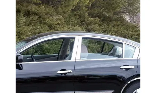 Nissan Altima 4DR 2007-2012 нержавеющая полированная хромированная оконная упаковка 10 шт. — фото 1
