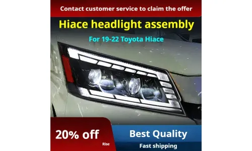 Фары Full LED проектор ДХО для Toyota Hiace 300 (2019-2022), комплект, комплект, FT Carlight Carlight — фото 2