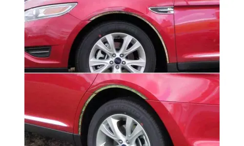 FORD TAURUS 2010-2019 ПОЛИРОВАННАЯ НЕРЖАВЕЮЩАЯ ХРОМИРОВАННАЯ ЛЕНТА НА ОТДЕЛКЕ КРЫЛА МОЛДИНГ — фото 1