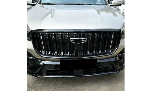 Накладки на ламели решетки радиатора Geely Monjaro 2026-, черный — фото 2