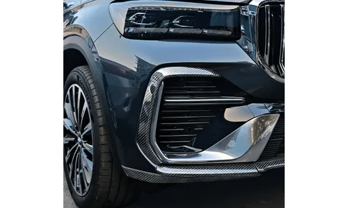 Накладки "усы" на передний бампер Geely Monjaro 2026-, под карбон — фото 2
