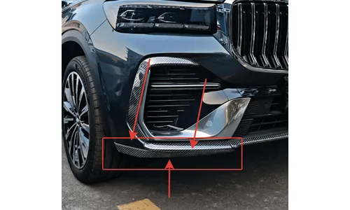 Накладки на низ переднего бампера Geely Monjaro 2026-, под карбон — фото 2