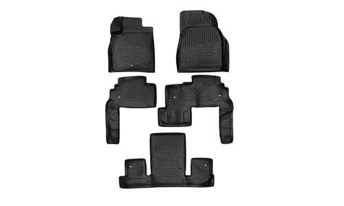 Коврики 3D в салон подходят для CHEVROLET Traverse /Buick Enclave, 2009-12/2017, кроссовер, 5 шт. (полиуретан) / Шевроле Траверс — фото 1