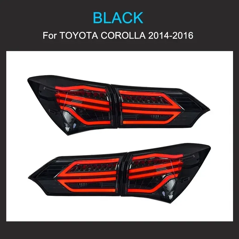 Задние LED-фонари динамический поворотник для Toyota Corolla (2014-2018), комплект, комплект, FT Carlight Carlight — фото 1