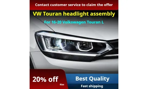 Фары передние LED с ходовыми огнями для VW Touran L (2016-2020), комплект, комплект, FT Carlight Carlight — фото 2