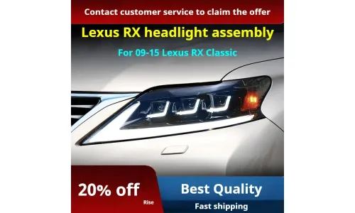 Фары передние LED с ходовыми огнями для Lexus RX270 (2009-2015), комплект, комплект, FT Carlight Carlight — фото 2