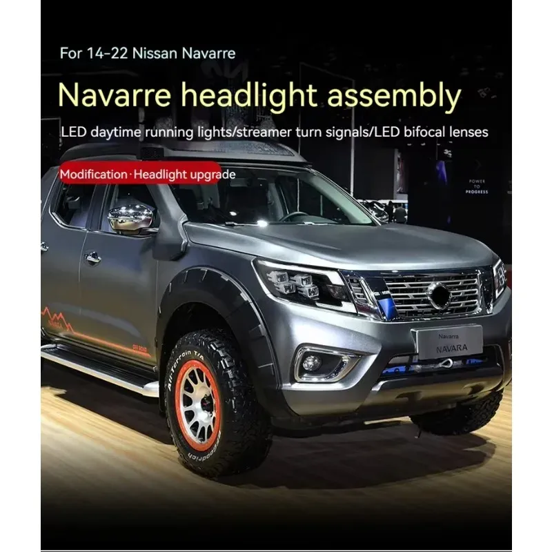 Фары передние LED с ходовыми огнями для Nissan Navara NP300 (2014-2022), комплект, комплект, FT Carlight Carlight — фото 5