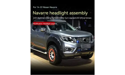 Фары передние LED с ходовыми огнями для Nissan Navara NP300 (2014-2022), комплект, комплект, FT Carlight Carlight — фото 5
