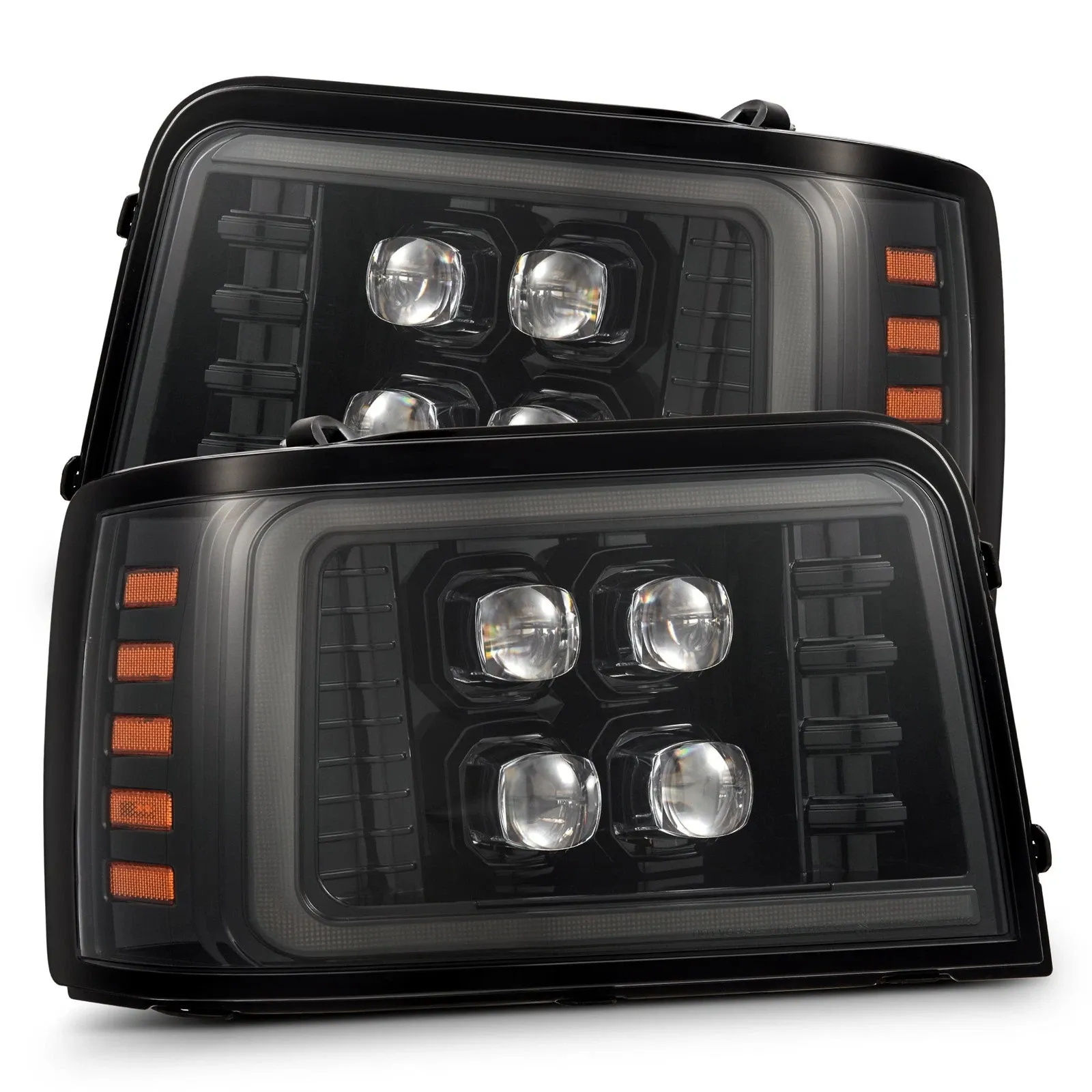 Фары светодиодные Alpha-Black NOVA для Ford F-150/250/350 Bronco 1992–1996, AlphaRex — фото 2