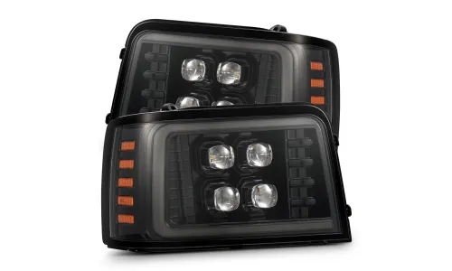 Фары светодиодные Alpha-Black NOVA для Ford F-150/250/350 Bronco 1992–1996, AlphaRex — фото 2