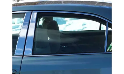 Накладки на стойки дверей 6шт. комплект для Toyota Camry 2007-2011 — фото 1