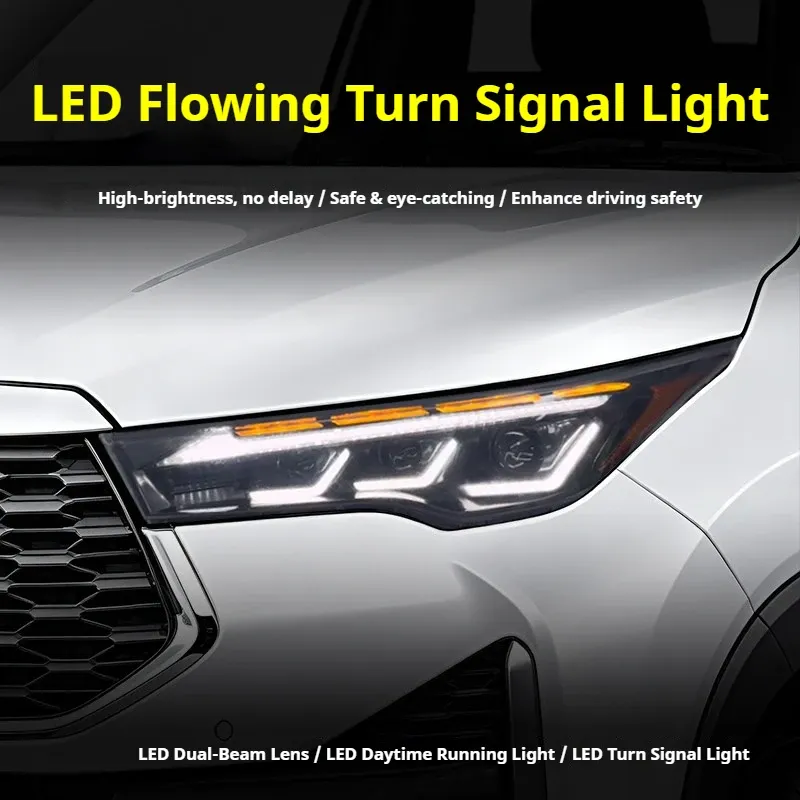 Фары передние LED с ходовыми огнями для Toyota Innova (2023-2026), комплект, комплект, FT Carlight Carlight — фото 3