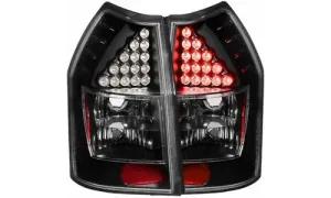 Dodge Magnum 2005 2006 2007 2008 задние фонари LED, цвет черный, коплект, ANZO USA — фото 1